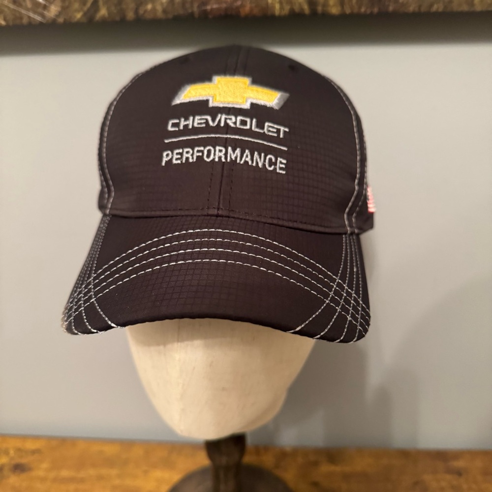 Chevrolet Performance 2018 Marketing Team Hat Black White Stitch USA‎ Flag